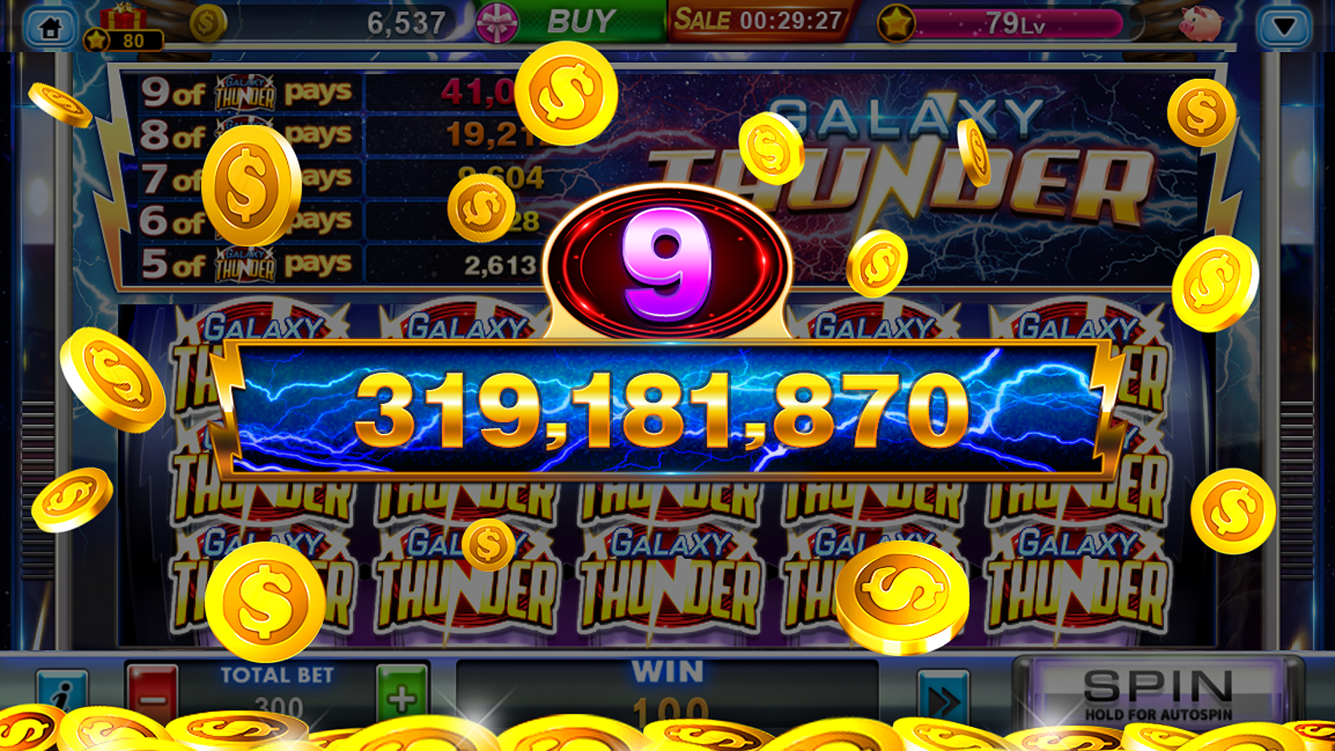 plus777 app slots gameplay screenshot